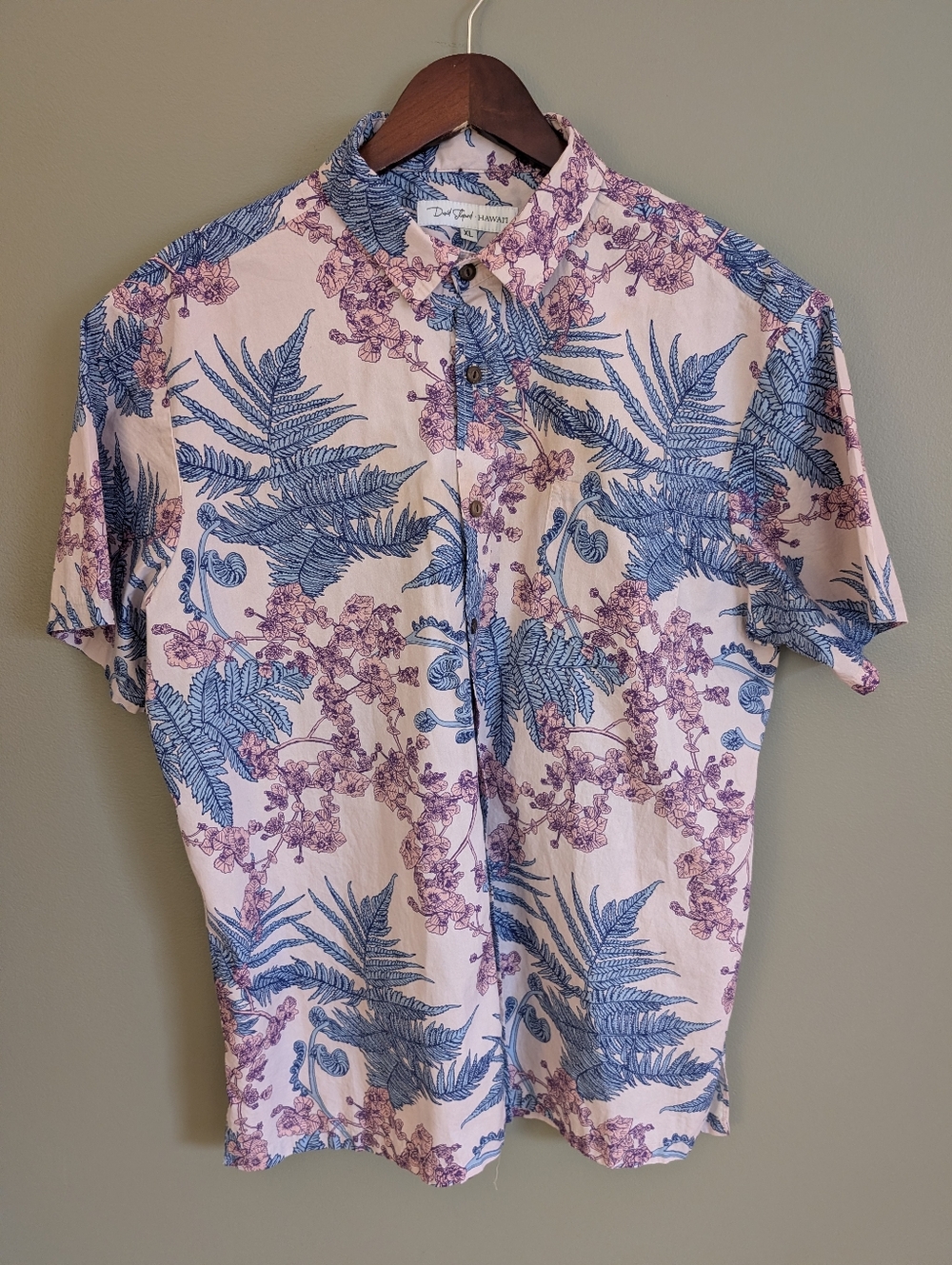 David Shephard Hawaiian Shirt Size XL